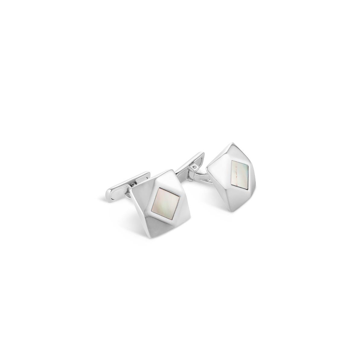 Geometric Triangle Silver cheapest Cufflinks