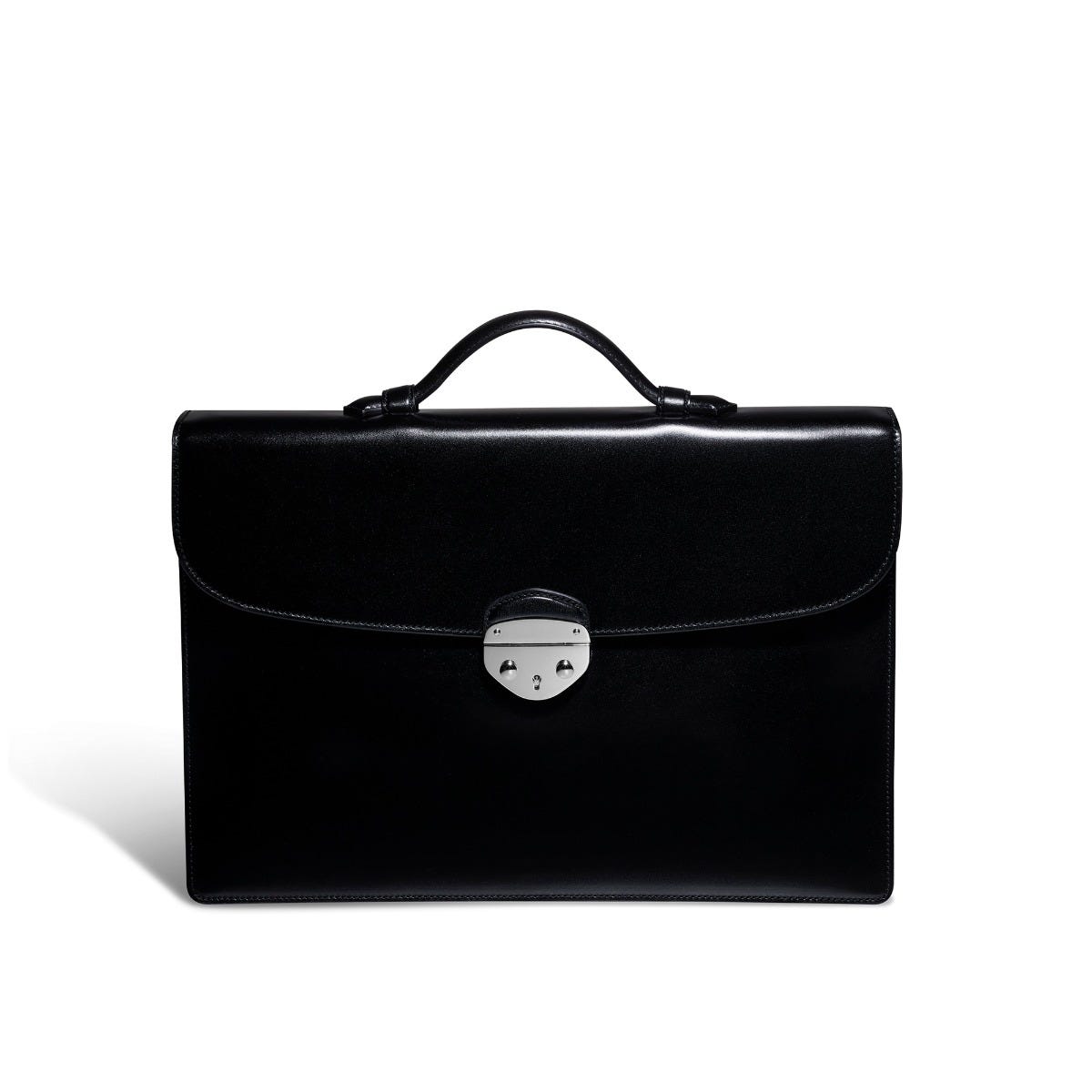 Hanover 1 Briefcase in Saddle Leather