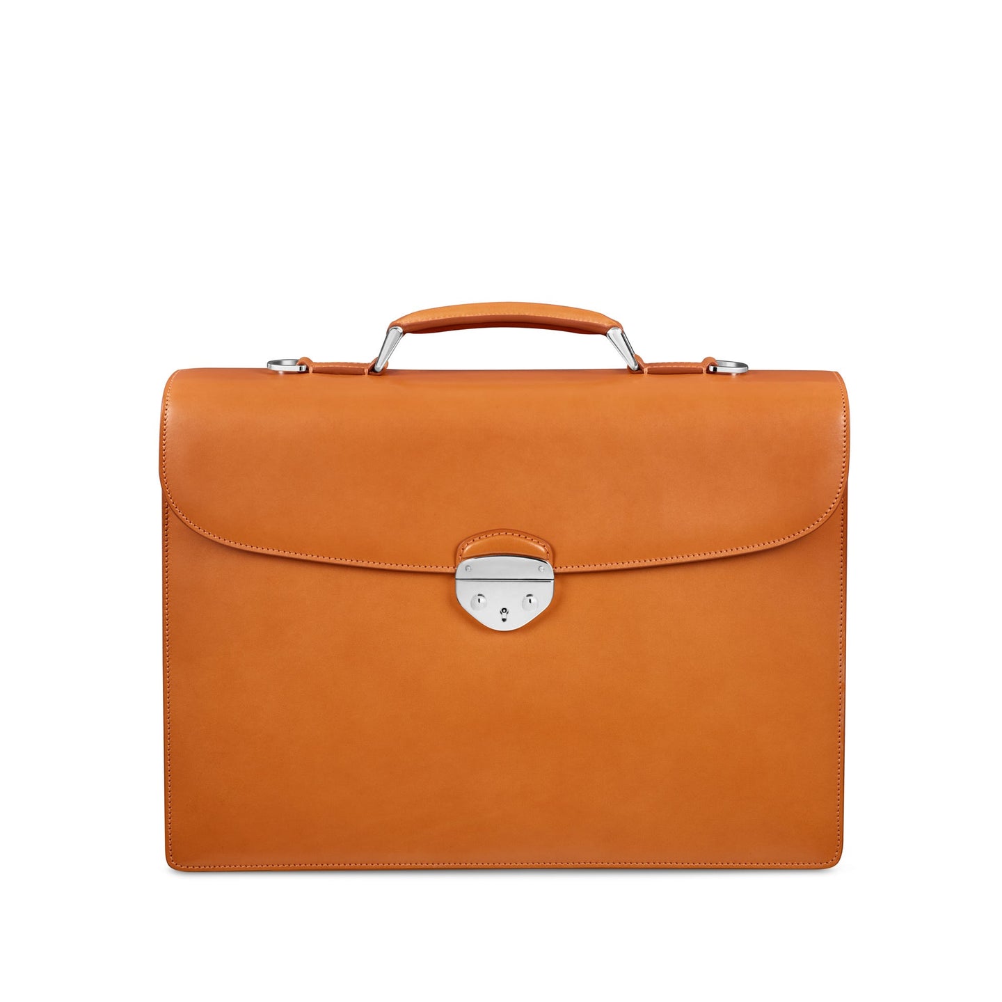 Hanover 2 Briefcase in Saddle Leather