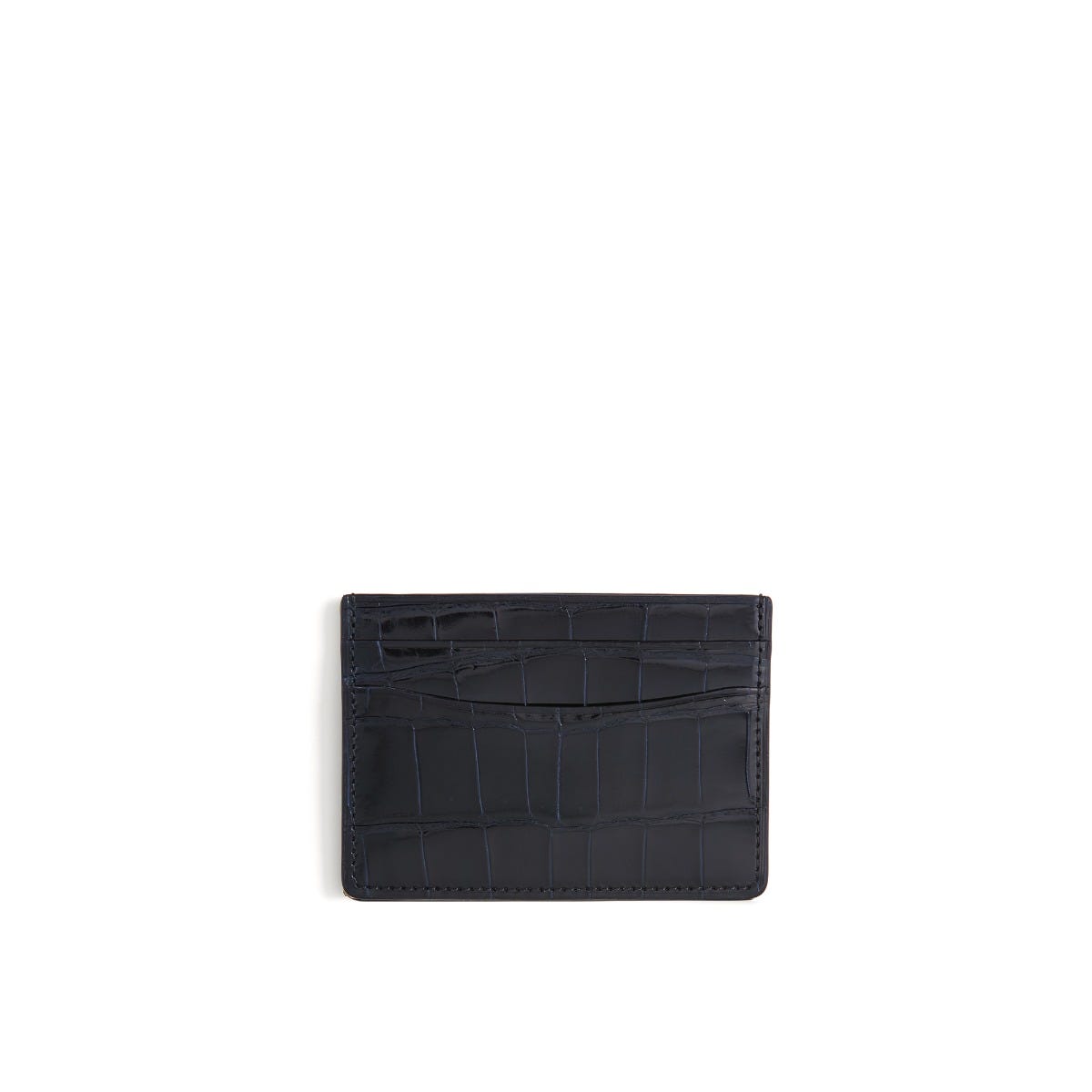 Bond Street Slip Card Holder in Crocodile