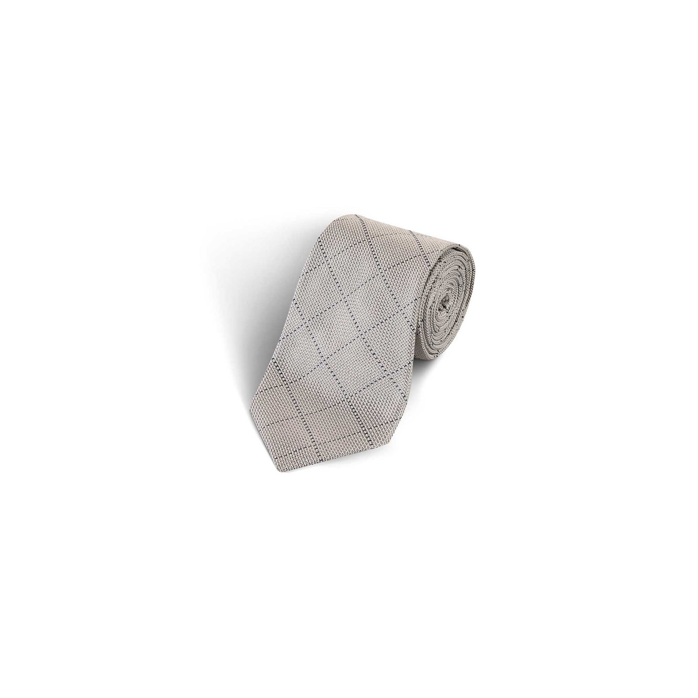 Stitched Square Silk Tie