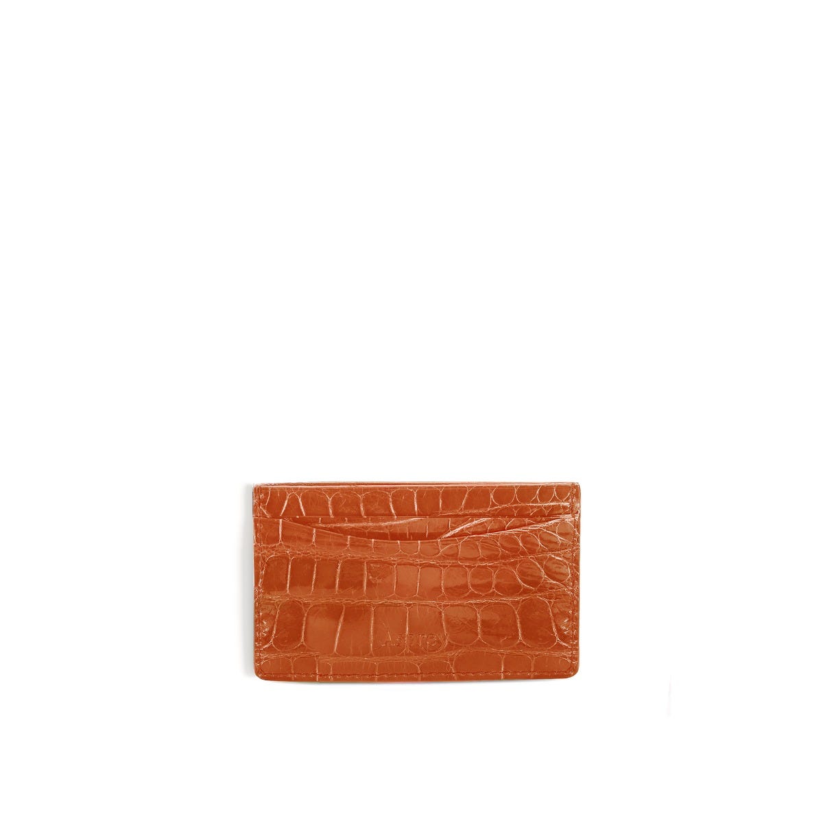 Bond Street Slip Card Holder in Crocodile