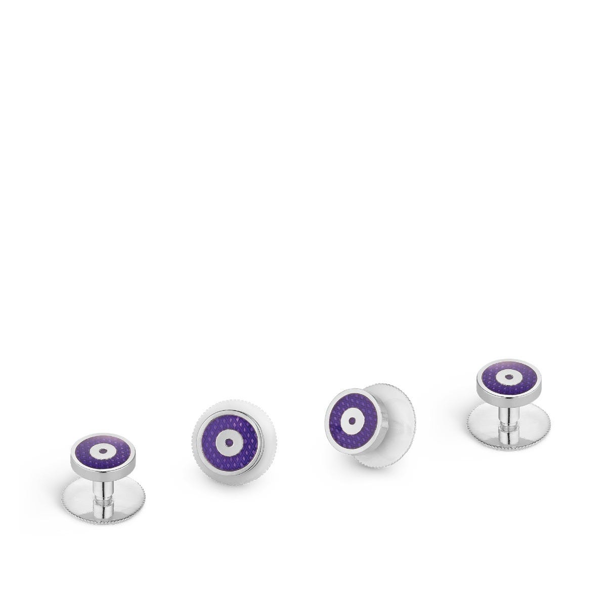 167 Dress Studs in Sterling Silver & Enamel