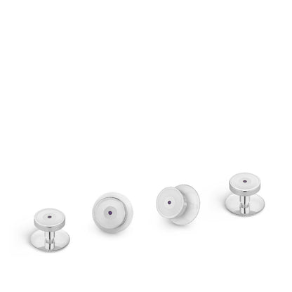 167 Dress Studs in Sterling Silver & Enamel