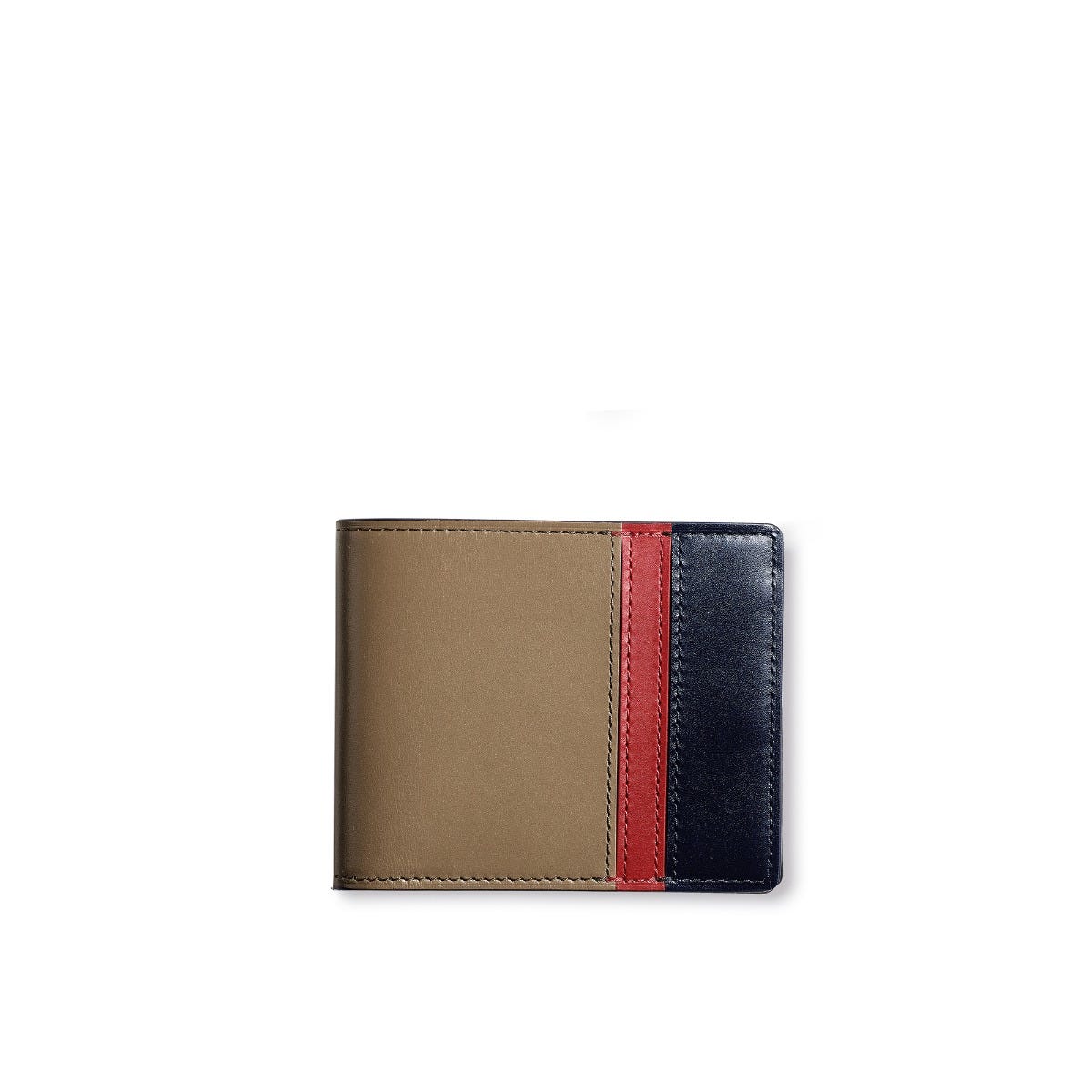 Hanover 6cc Multi-Colour Billfold Wallet in Saddle Leather