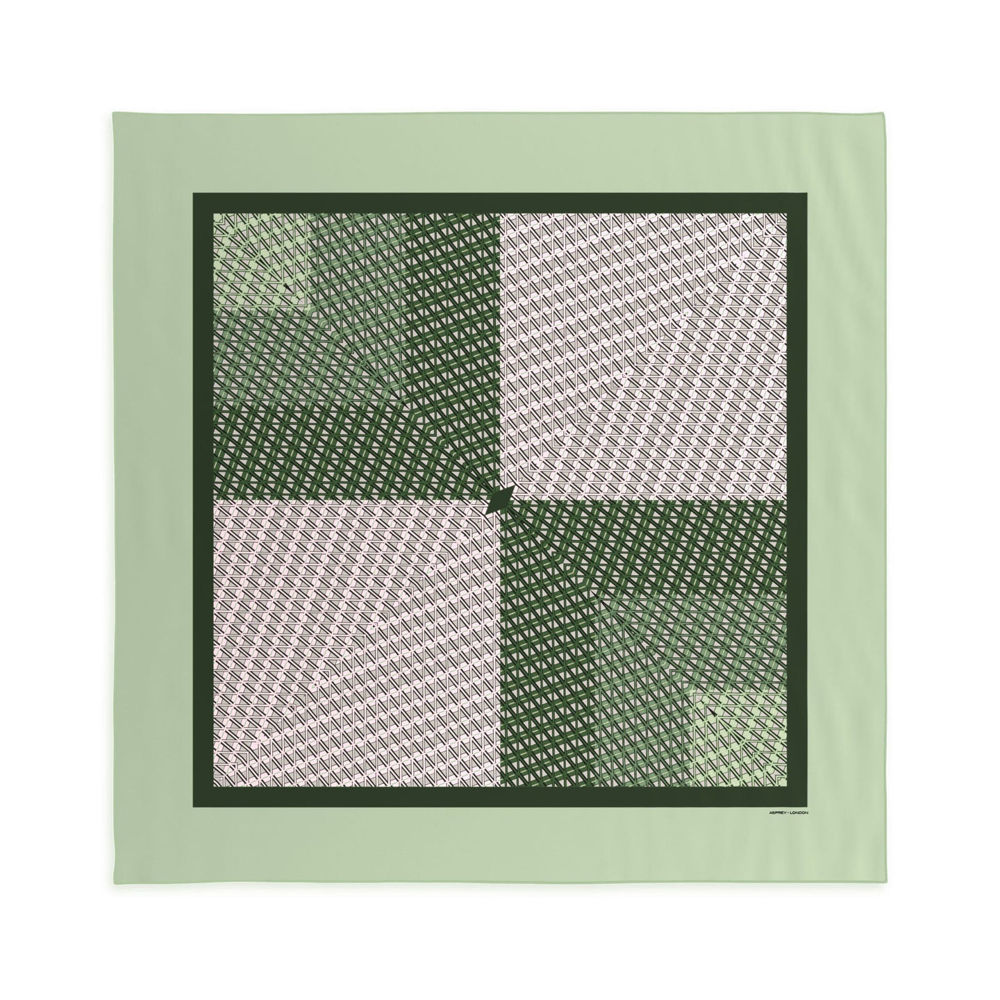 Geometric A Silk Scarf