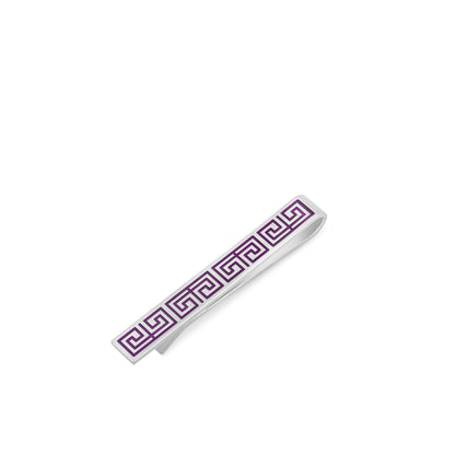 Christmas Cracker with Sterling Silver & Purple Enamelled Tie Clip