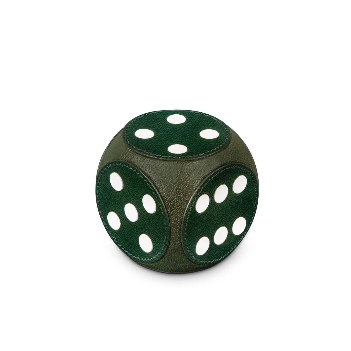 Dice Paperweight in Goatskin