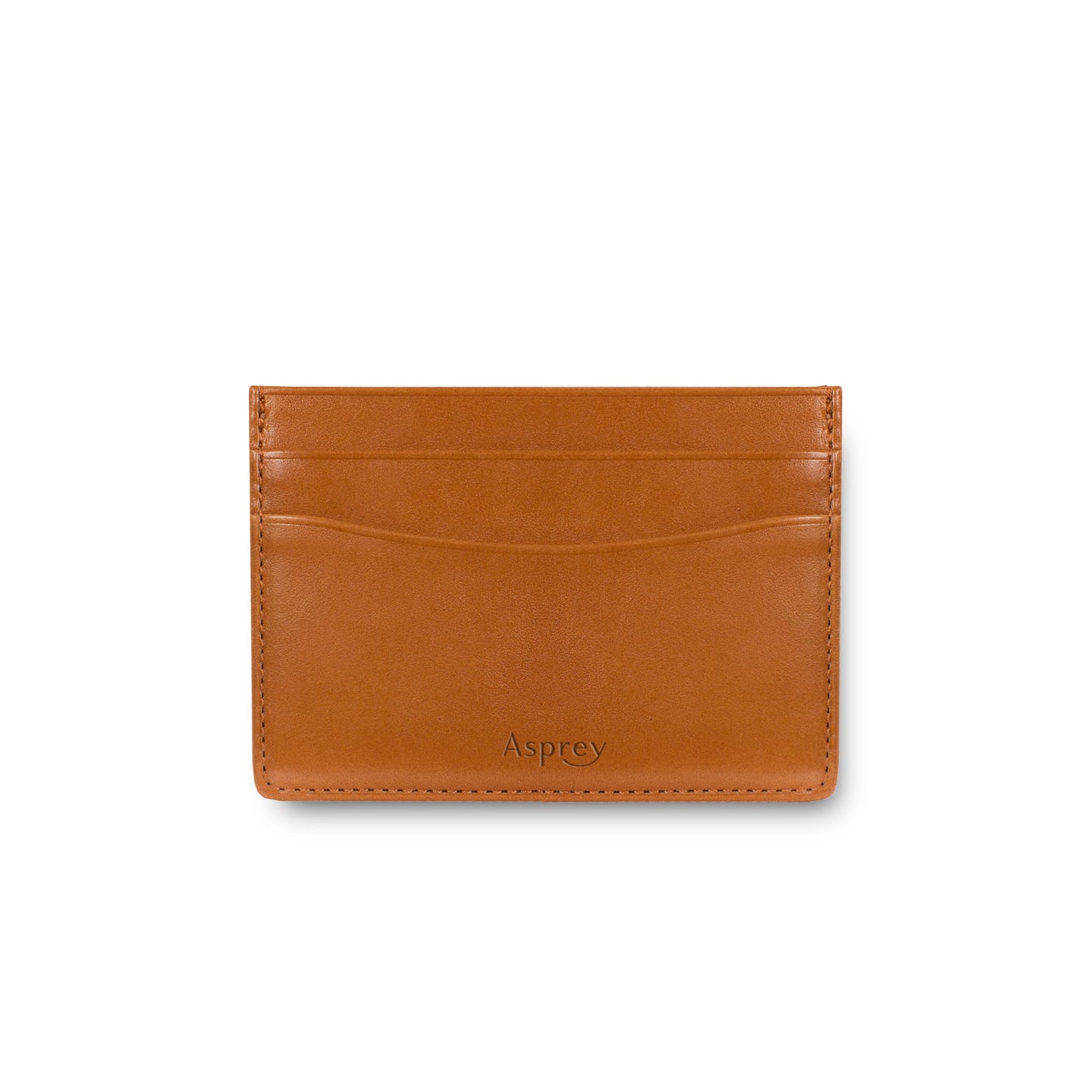 Hanover Flat Card Holder in Saddle Leather