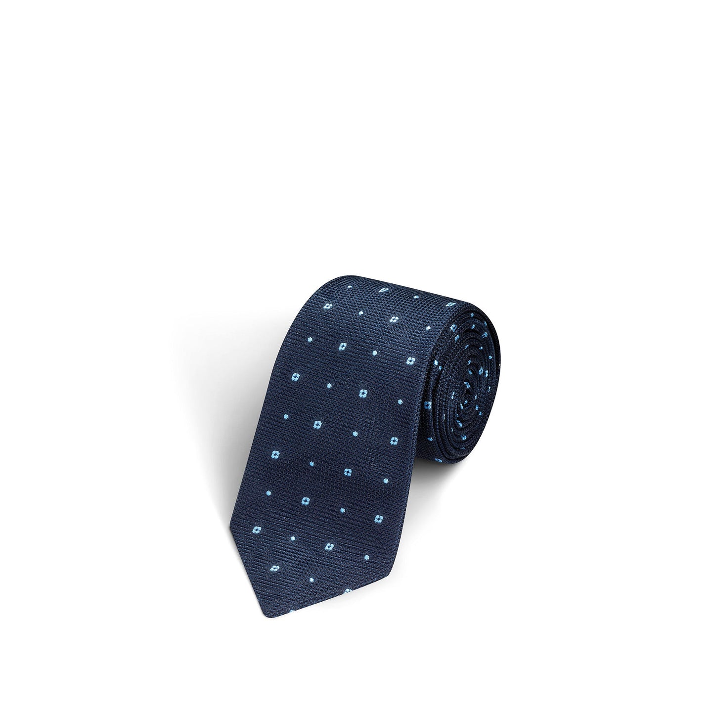 Flower and Dot Silk Tie