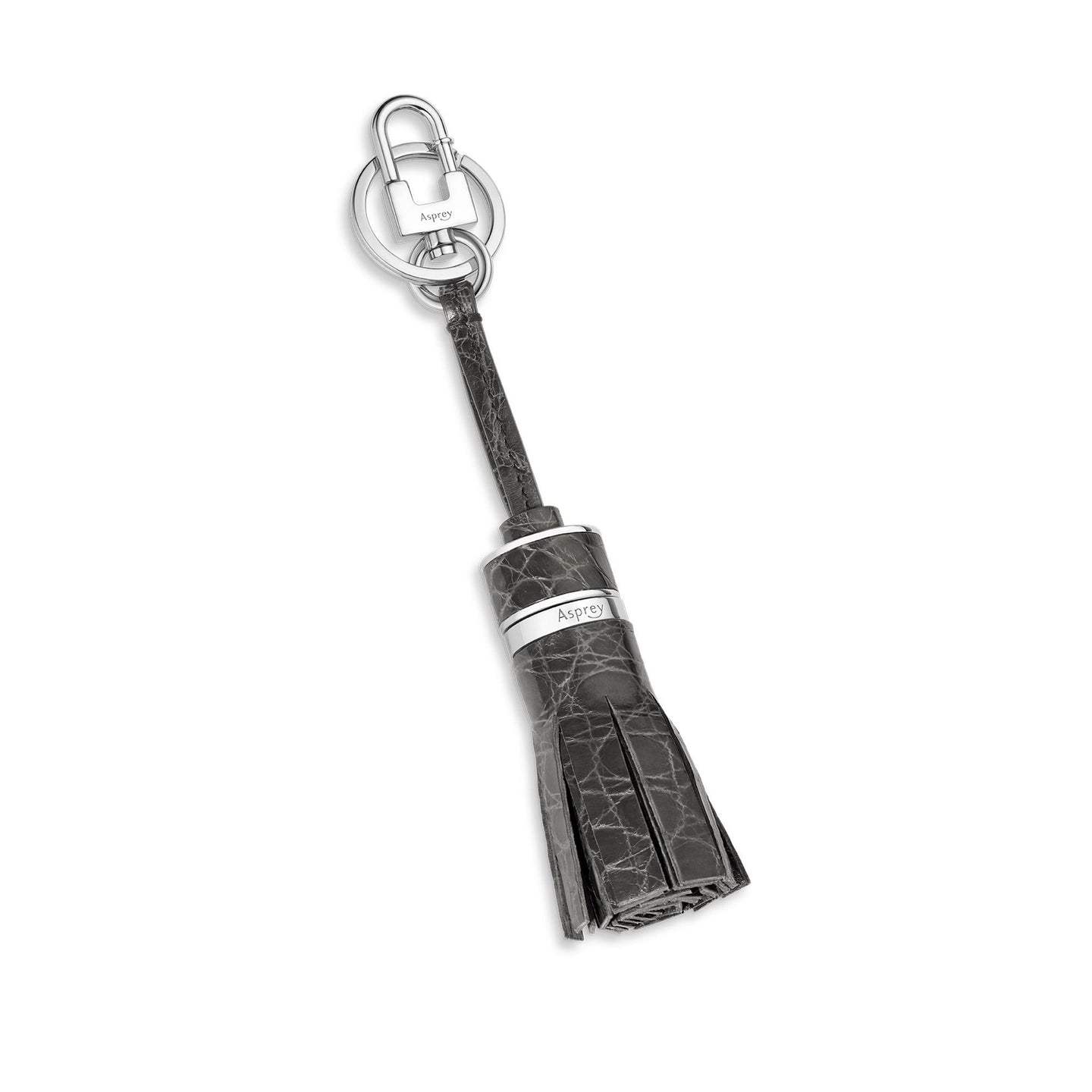 Bond Street Tassel Charm & Key Holder in Crocodile