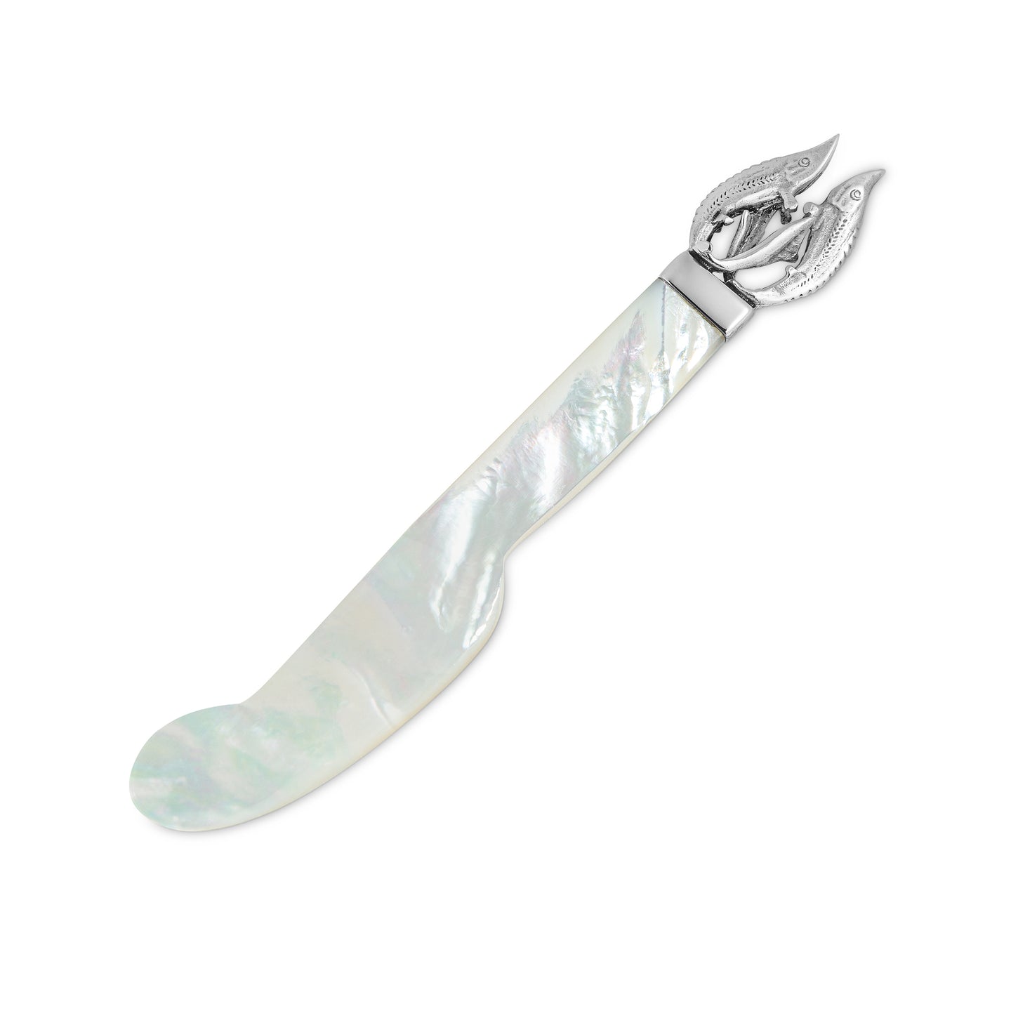 Sturgeon Caviar Spreader in Sterling Silver & Mother of Pearl