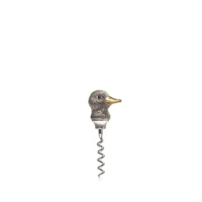 Duck Head Corkscrew in Sterling Silver