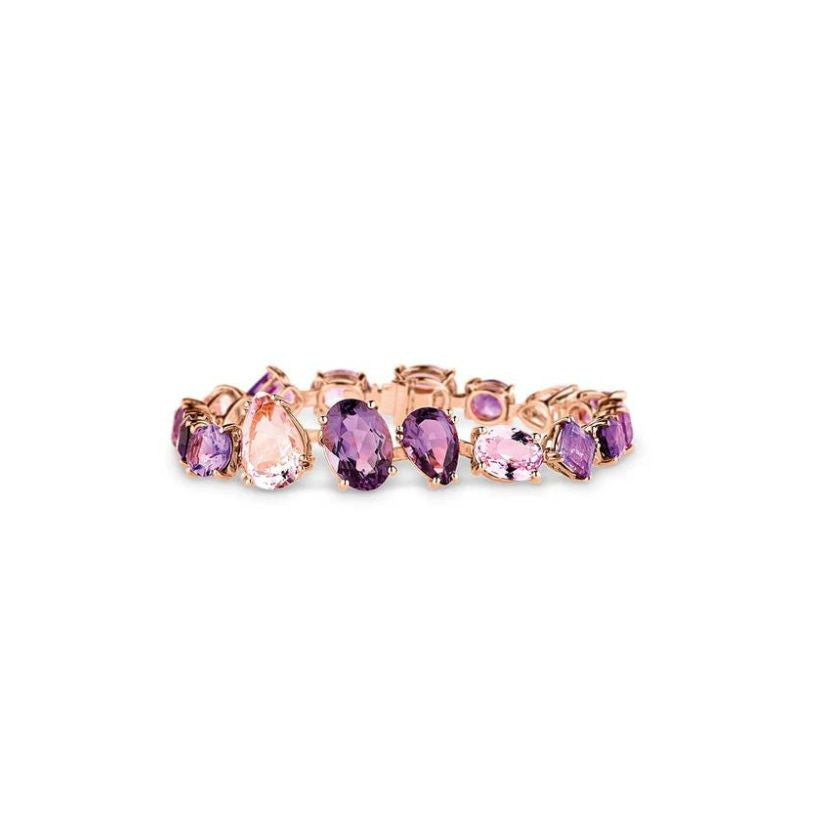 Chaos Bracelet in 18ct Rose Gold with Amethysts and Kunzites