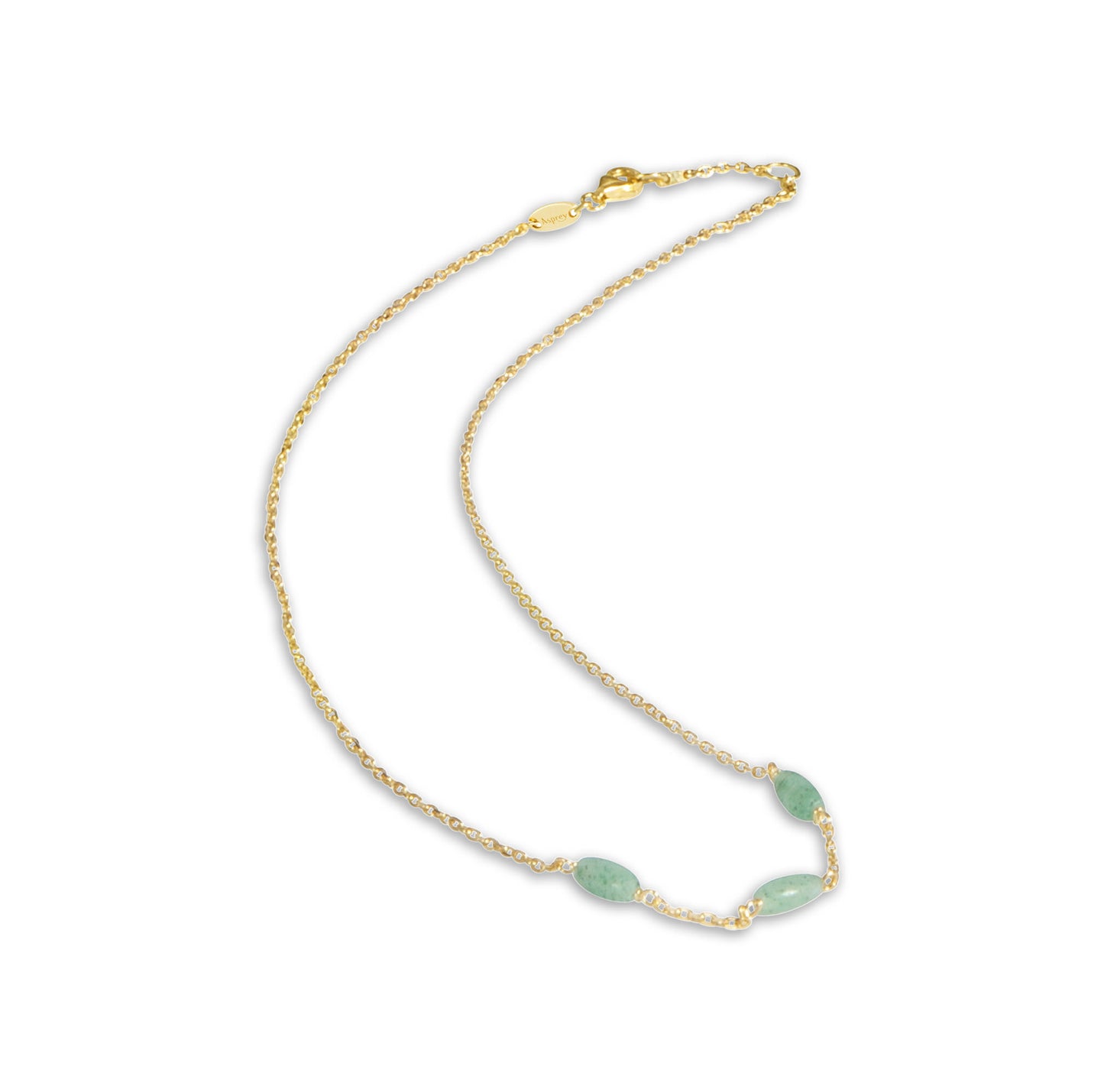 Christmas Cracker with Sterling Silver Gilt & Aventurine Necklace