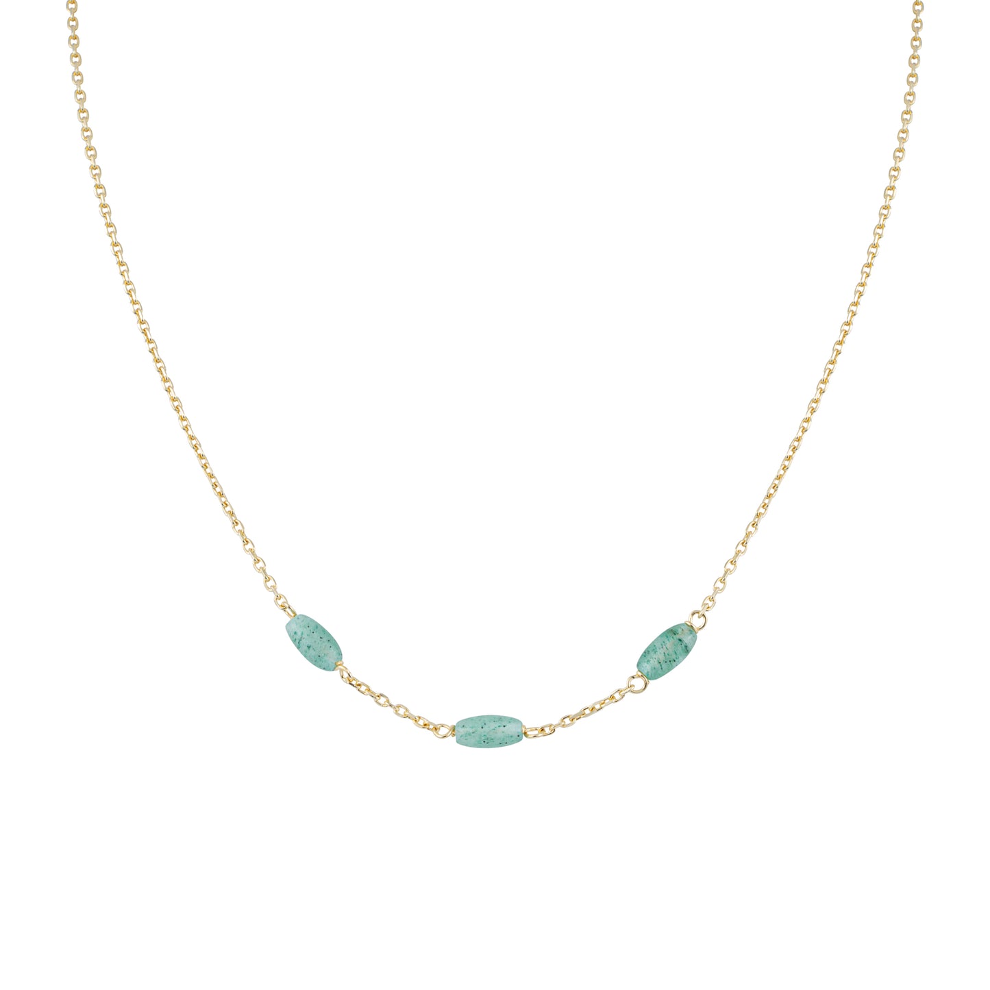 Christmas Cracker with Sterling Silver Gilt & Aventurine Necklace