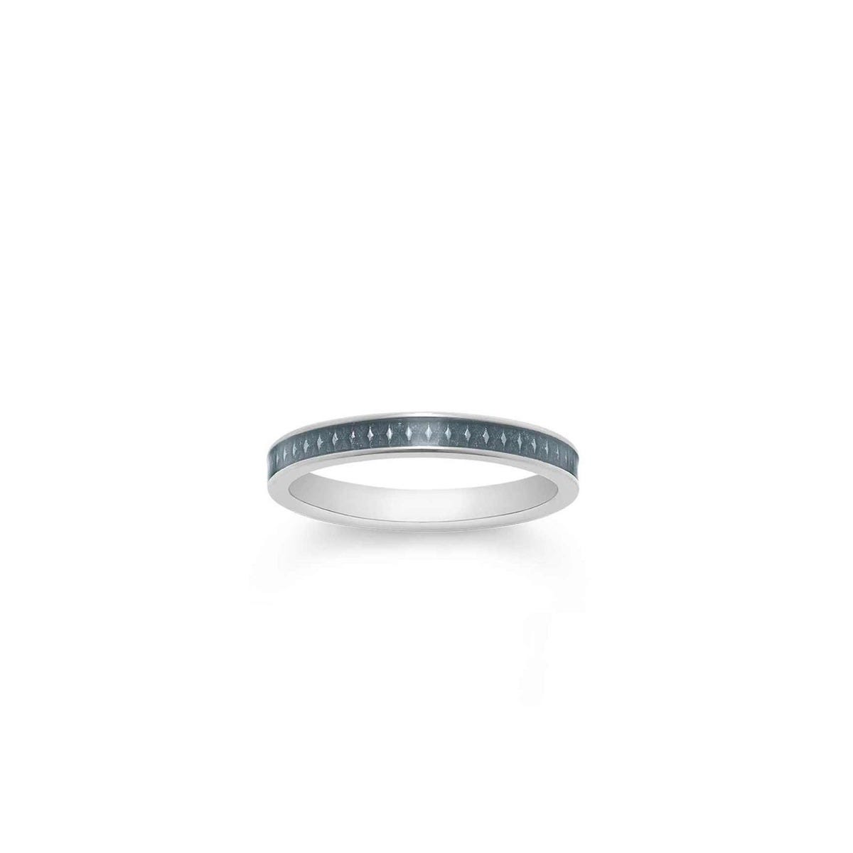 167 Enamel Ring in 18ct White Gold