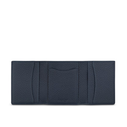 GMT Trifold Bi-colour Wallet in Soft Grain Leather