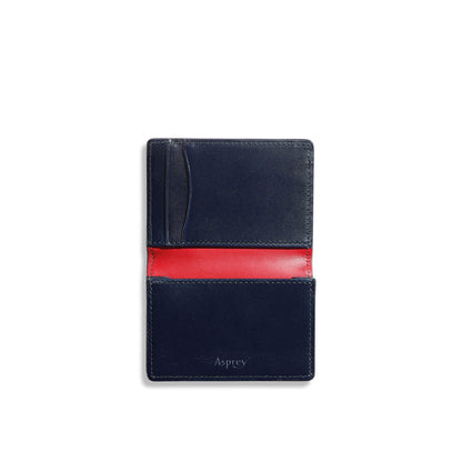 Hanover Bi-colour Folding Card Holder in Saddle Leather