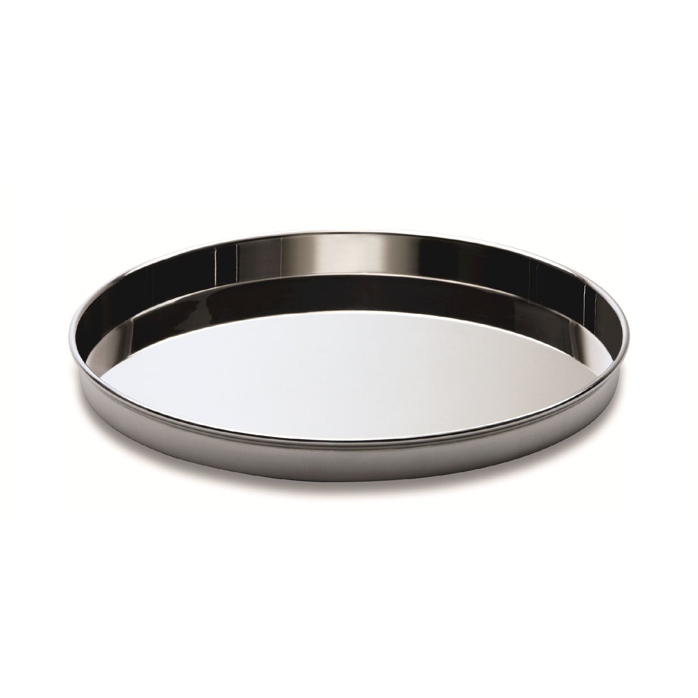 Large Round Tray in Sterling Silver