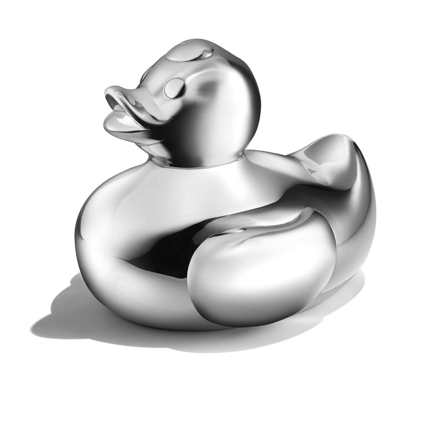 Rubber Ducky Money Bank in Sterling Silver